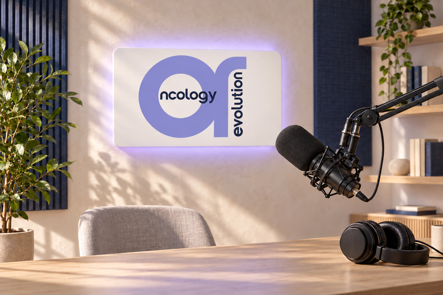 Oncology Revolution Podcast — recording studio